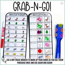 Load image into Gallery viewer, PHYSICAL Grammar Drill Card Activities for Speech Therapy
