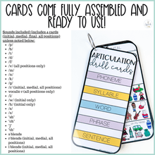 Load image into Gallery viewer, PHYSICAL Articulation Drill Cards
