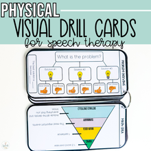 Load image into Gallery viewer, PHYSICAL Speech Therapy Visual Drill Card Activities for Speech Therapy
