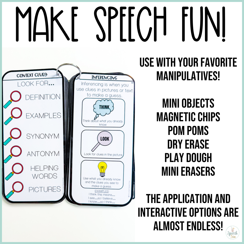 PHYSICAL Speech Therapy Visual Drill Card Activities for Speech Therapy *PREORDER* | EST. SHIP DATE AUG. 30
