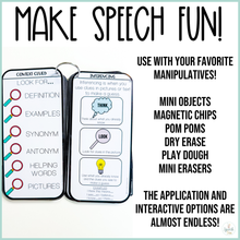 Load image into Gallery viewer, PHYSICAL Speech Therapy Visual Drill Card Activities for Speech Therapy
