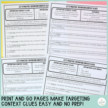 Load image into Gallery viewer, Context Clues Teach and Practice Activities Unit for Speech Therapy
