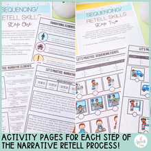 Load image into Gallery viewer, Narrative Retell Teach and Practice for Speech Therapy
