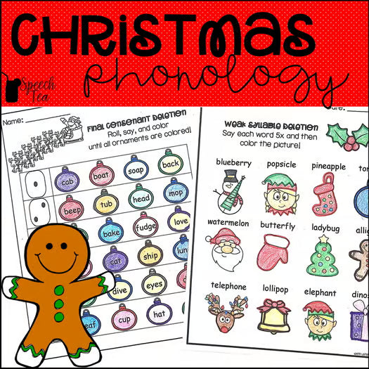 Christmas Phonology Printables