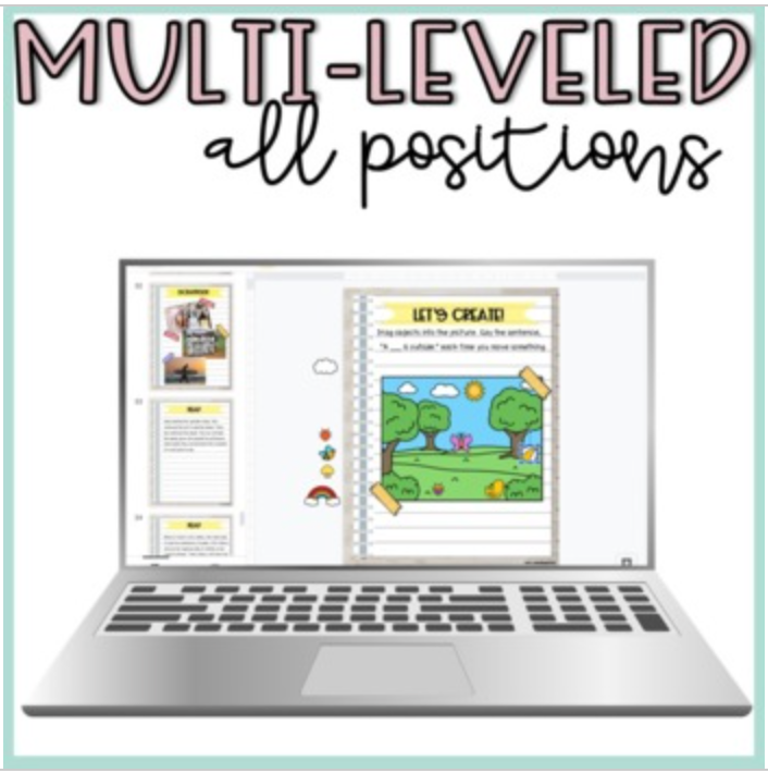 Articulation Digital Interactive Notebook Activities Bundle