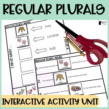 Regular Plurals Interactive Activity Unit