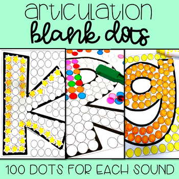 Articulation Activity: 100 Dots Per Sound