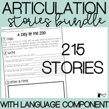 Load image into Gallery viewer, Articulation Stories with Language Component Bundle

