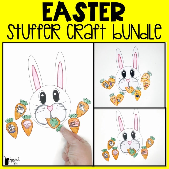 Easter Speech Therapy Stuffer Craft Bundle