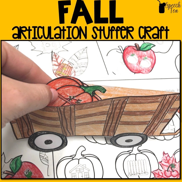 Fall Articulation Stuffer Craft
