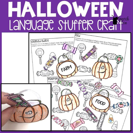 Halloween Language Stuffer Craft – SpeechTea