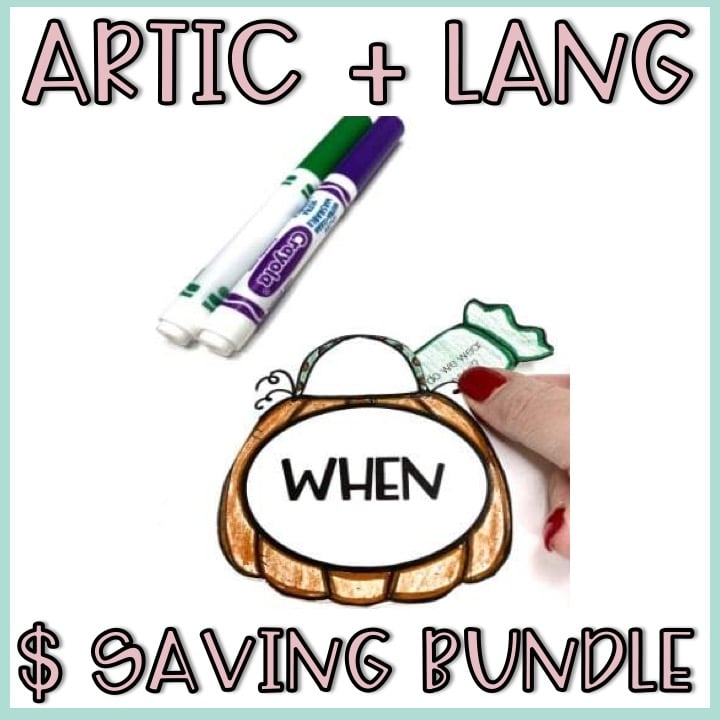 Halloween Speech Therapy Stuffer Craft Bundle
