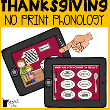 Load image into Gallery viewer, No Print Thanksgiving Phonological Processes
