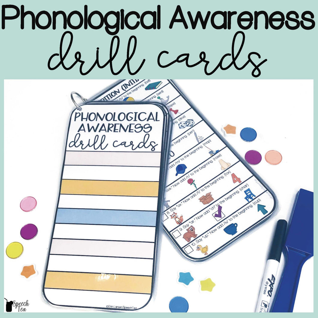 Phonological Awareness Drill Cards