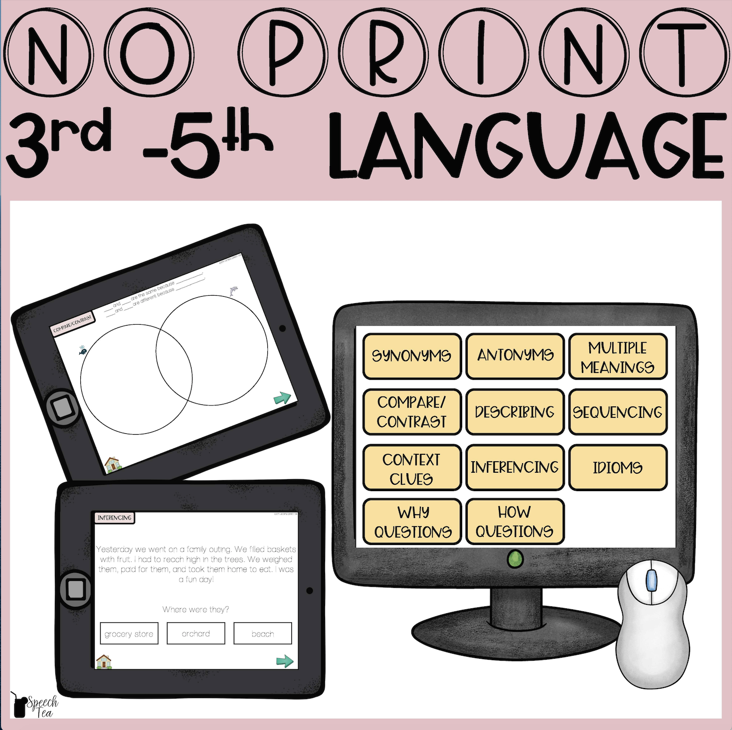 No Print Language: 3rd-5th