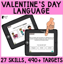Load image into Gallery viewer, No Print Valentine&#39;s Day Language for Speech Therapy
