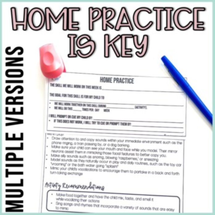 Early Intervention Handouts and Carryover Support for Prelinguistic Skills