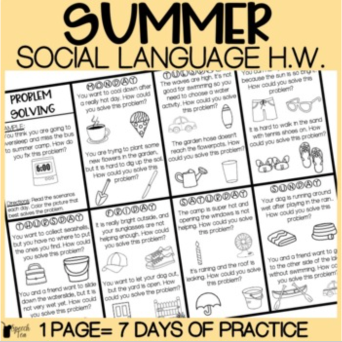 Summer Pragmatic Language Homework