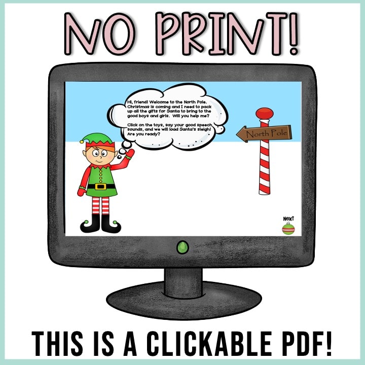No Print Christmas Articulation
