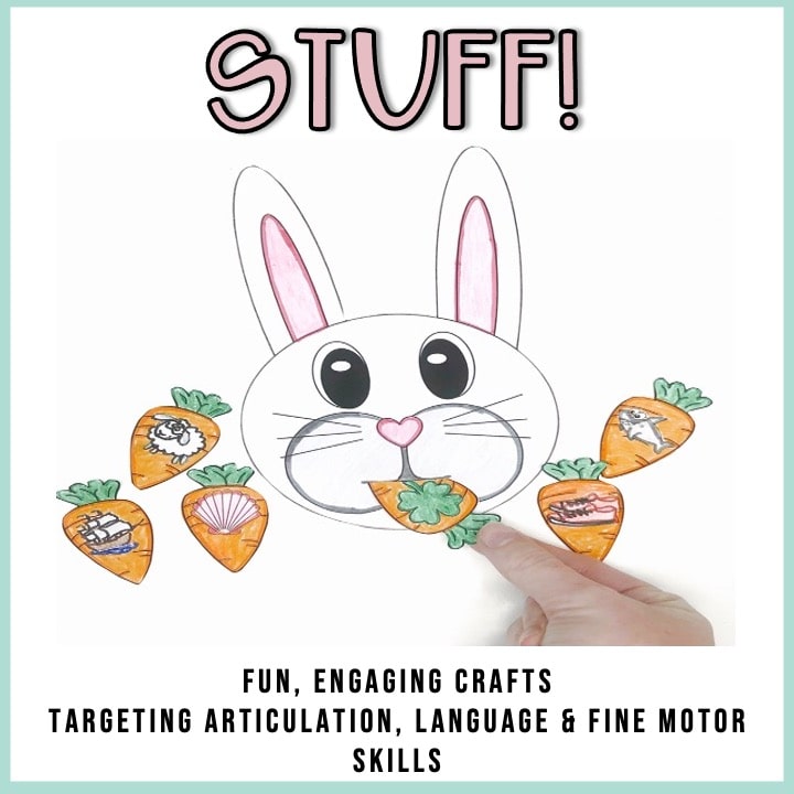 Easter Speech Therapy Stuffer Craft Bundle