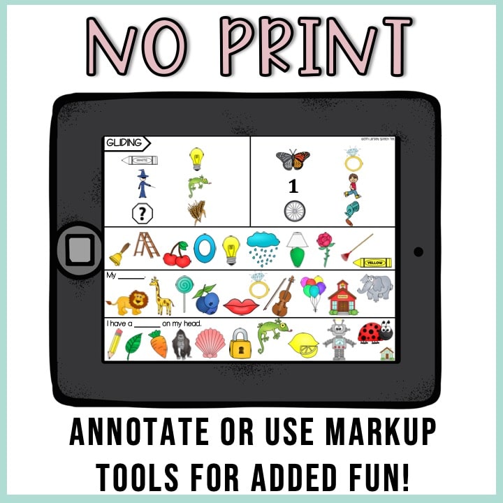 No Print Phonological Processes Drill Cards