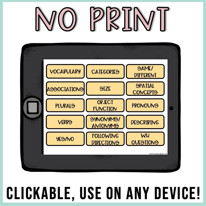 No Print Winter Speech Therapy Drill Cards