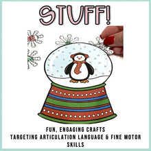 Load image into Gallery viewer, Christmas Speech Therapy Stuffer Craft BUNDLE
