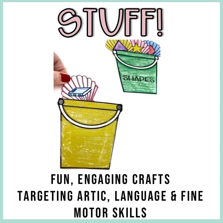Summer Speech Therapy Stuffer Craft Bundle