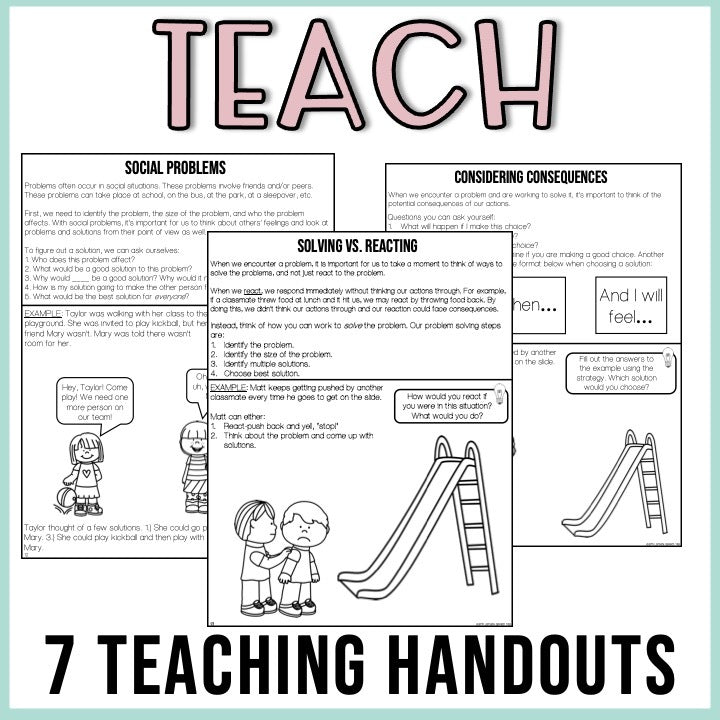 Problem Solving Teach and Practice Unit for Social Language