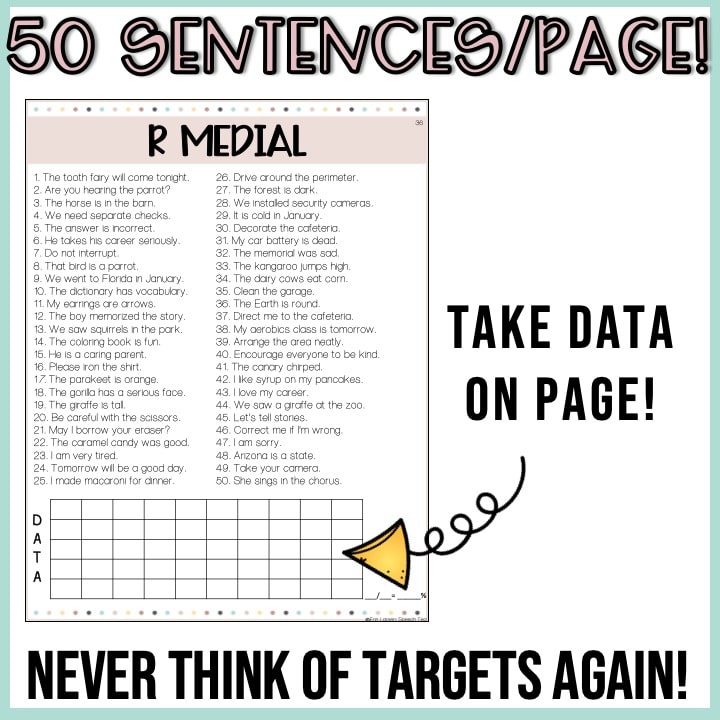 Articulation Sentence Lists ALL SOUNDS
