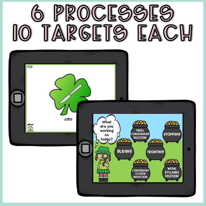 No Print St. Patrick's Day Phonological Processes