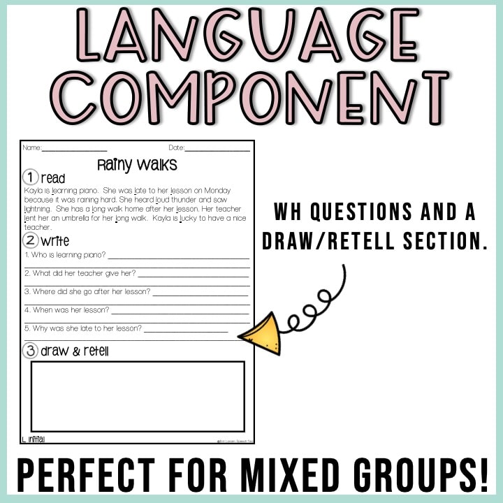 Articulation Stories with Language Component Bundle