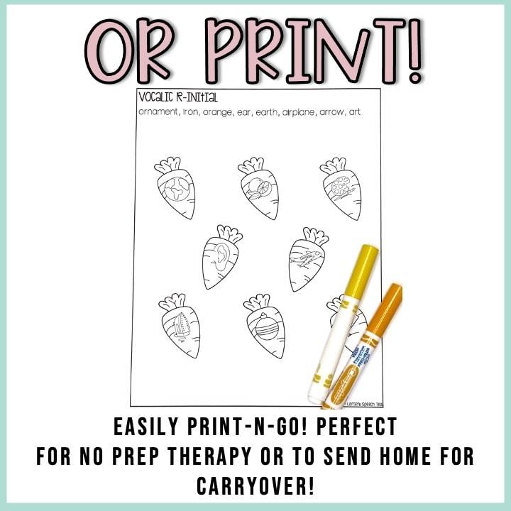 Easter Speech Therapy Stuffer Craft Bundle