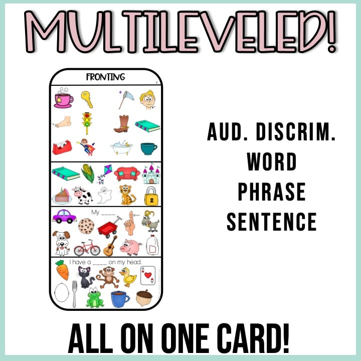 Phonological Processes Drill Cards