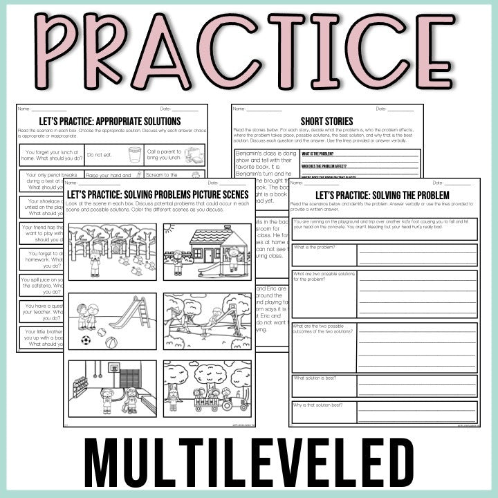 Problem Solving Teach and Practice Unit for Social Language