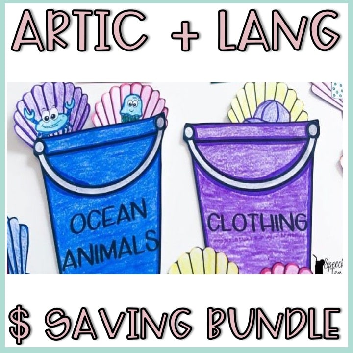 Summer Speech Therapy Stuffer Craft Bundle