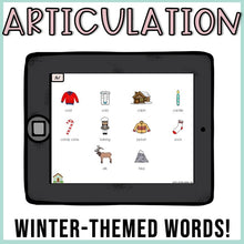 Load image into Gallery viewer, No Print Winter Speech Therapy Drill Cards
