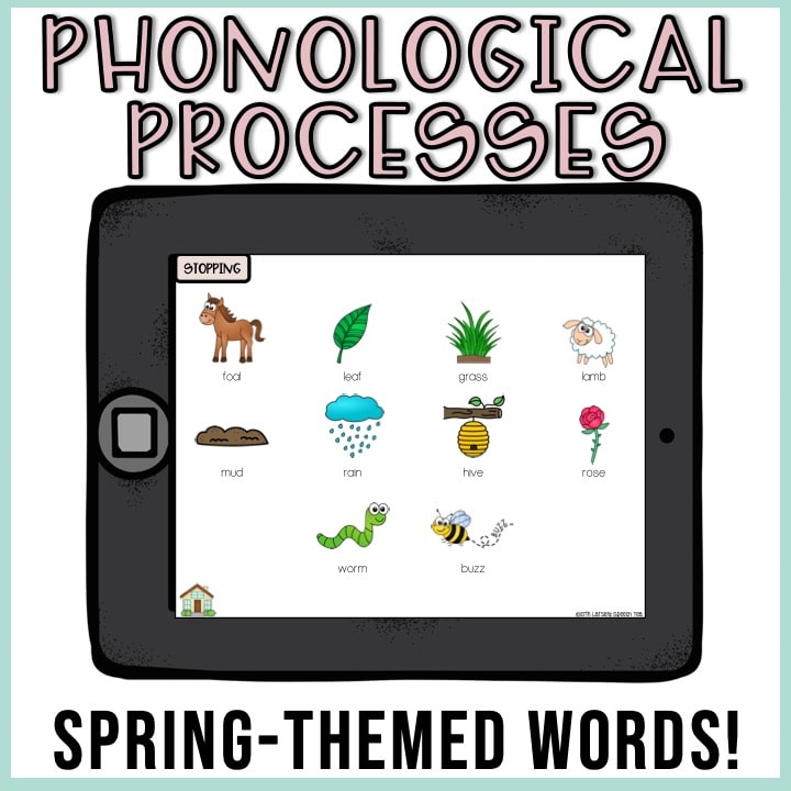 No Print Spring Speech Therapy Drill Cards