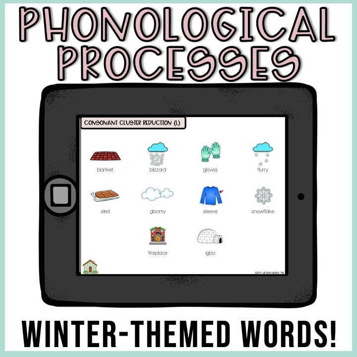 No Print Winter Speech Therapy Drill Cards