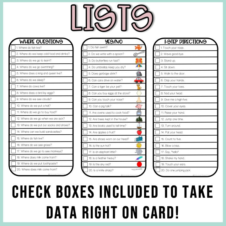 Language Drill Cards