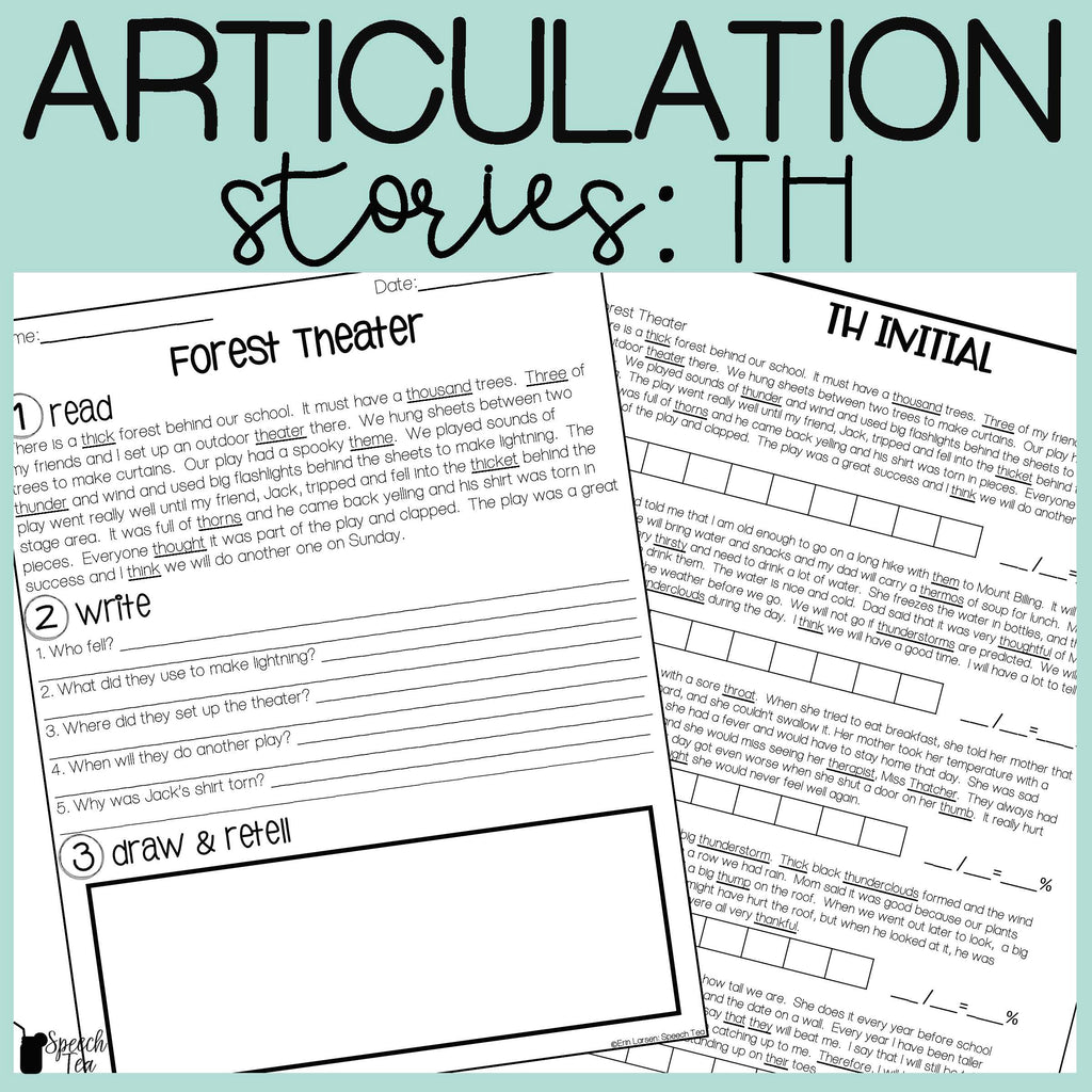TH Articulation Stories