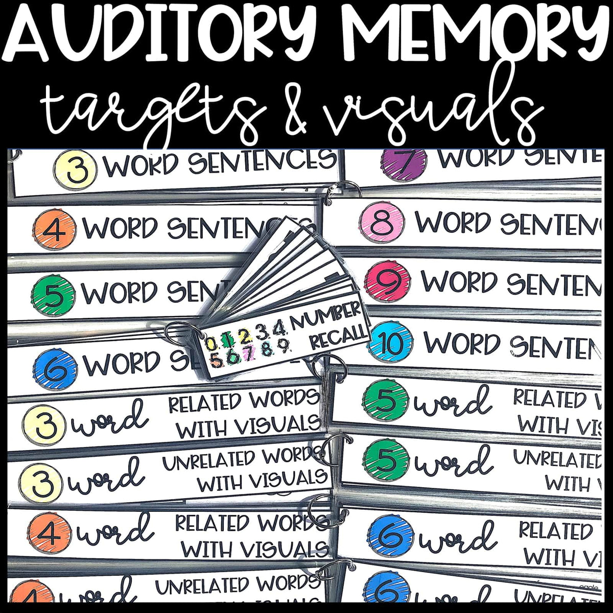 Auditory Memory Sticker Auditory Memory Strips for Auditory Processing – SpeechTea