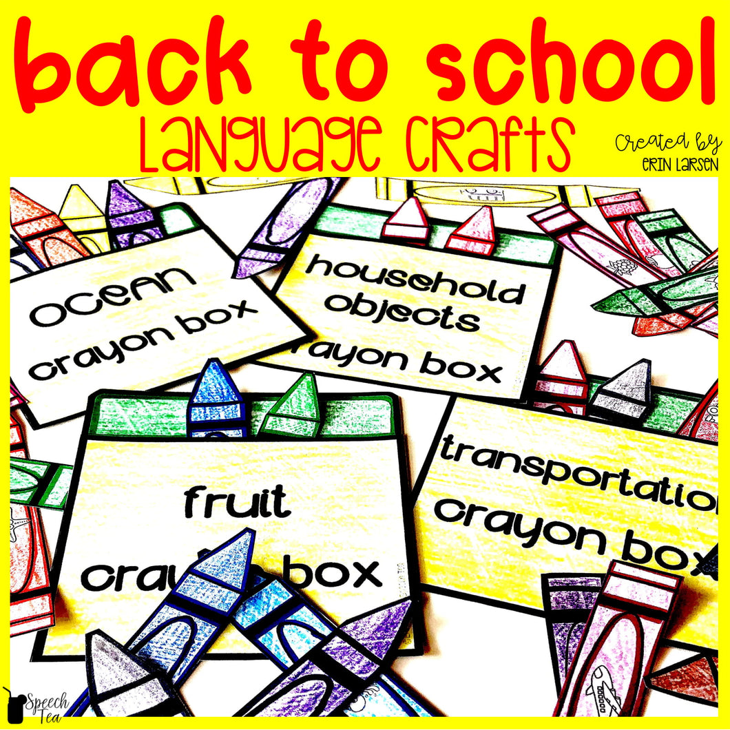 Back to School Language Stuffer Craft