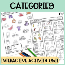 Load image into Gallery viewer, Categories Interactive Activity Unit for Speech Therapy
