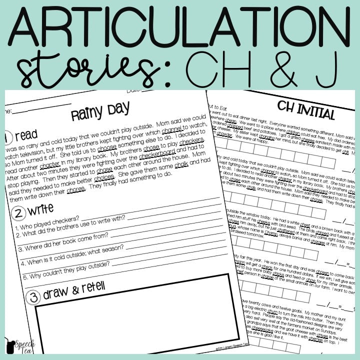 CH and J Articulation Stories