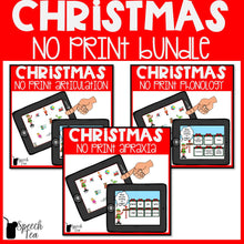 Load image into Gallery viewer, Christmas Speech Therapy NO PRINT Bundle
