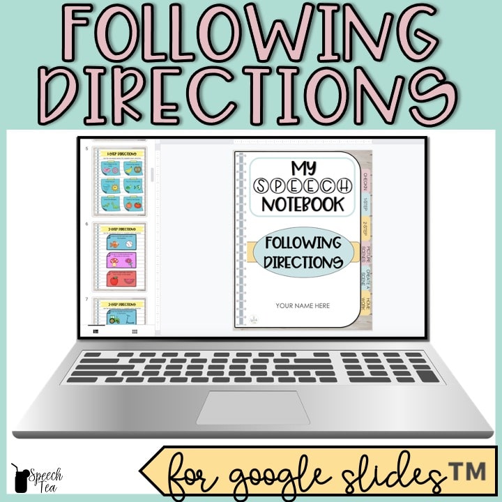 Following Directions Digital Interactive Notebook