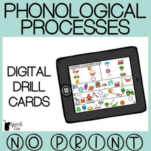 Load image into Gallery viewer, No Print Phonological Processes Drill Cards
