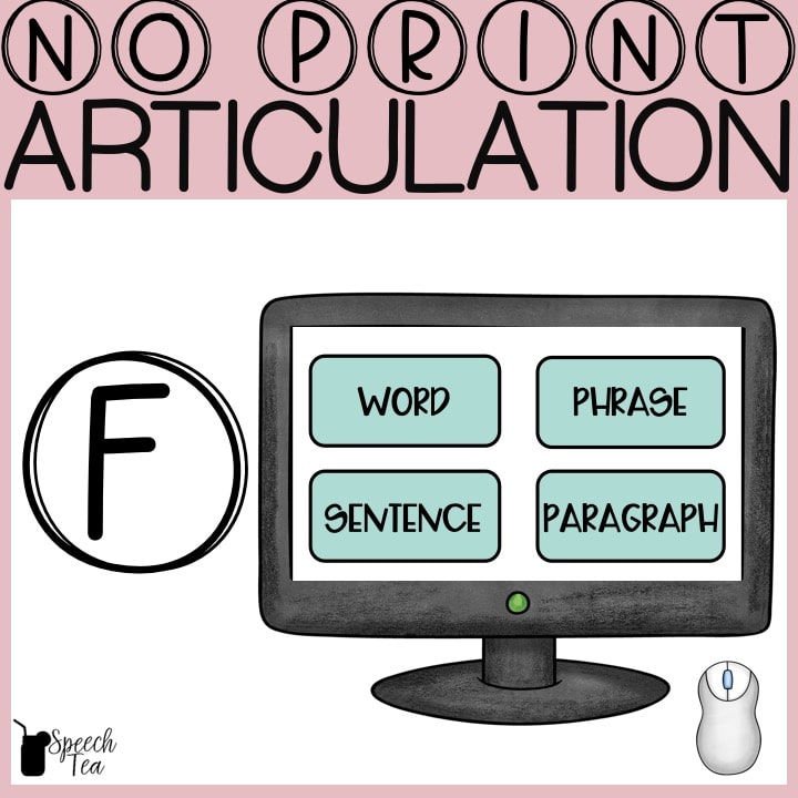 F Articulation Progress Monitoring