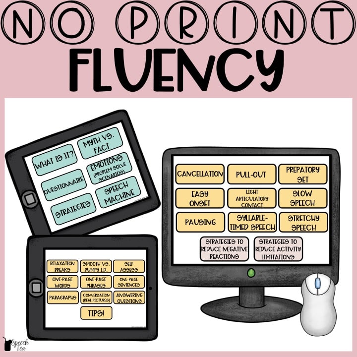 No Print Fluency (Stuttering)